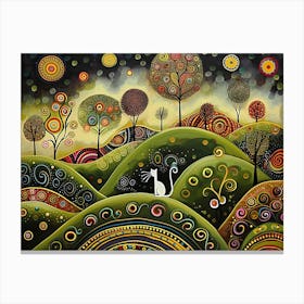 Cat on an Adventure Canvas Print