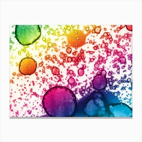 Alcohol Ink Colors Canvas Print