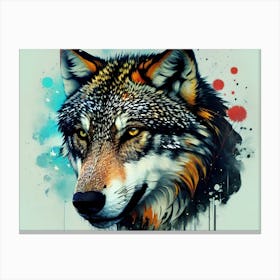 Wolf Painting 29 Canvas Print