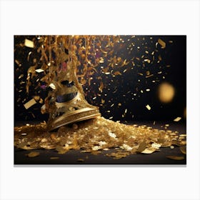 New Year Confetti 1 Canvas Print