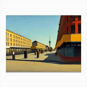 Berlin Street Scene Canvas Print