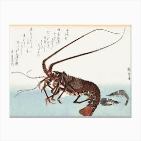 Lobster And Prawn, Utagawa Hiroshige Canvas Print