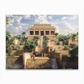 Egyptian Temple 1 Canvas Print