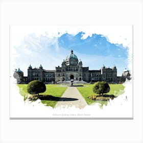 Parliament Buildings, Victoria, British Columbia Canvas Print