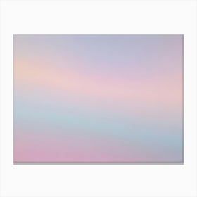 Soft, Blurred Gradient Background In Pastel Colors, Creating A Dreamy And Ethereal Atmosphere Canvas Print