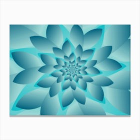 Abstract Modern Optical Illusion Floral Design Background Canvas Print
