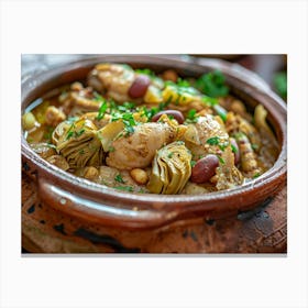 Chicken And Artichoke Stew 2 Canvas Print