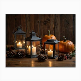 Autumn Lanterns Canvas Print