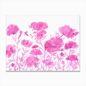 Pink Flowers Canvas Print