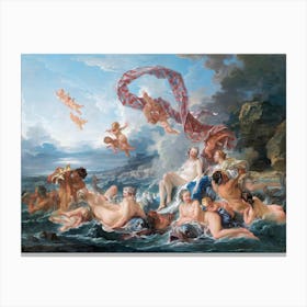 The Triumph Of Venus; Francois Boucher Canvas Print