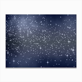 Lavender Shade Tone Shining Star Background Canvas Print