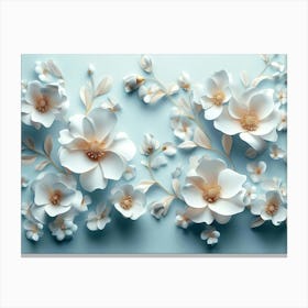 3d Flower 2 Canvas Print