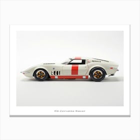Toy Car 69 Corvette Racer Poster Canvas Print