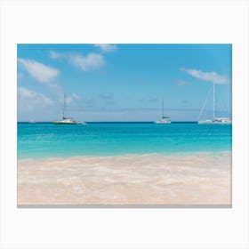 Cabo Verde Sal, the bluest water ever Canvas Print