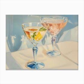 Cocktails with Citrus Garnishes Canvas Print