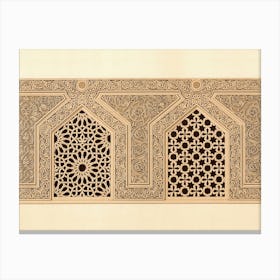Emile Prisses D’Avennes Pattern, Plate No, 97, La Decoration Arabe Canvas Print