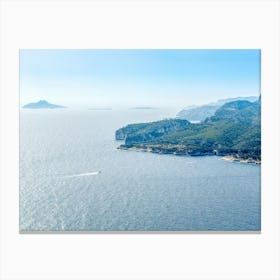 Aerial View Of The Coast Canvas Print