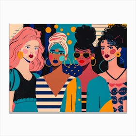 Fashionistas 1 Canvas Print