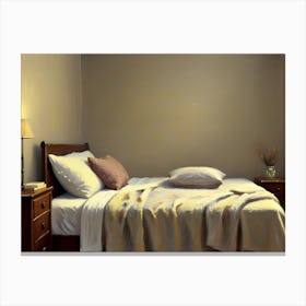 Cozy Bedroom Artwork Canvas Print