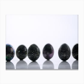 Black Opal Eggs Canvas Print