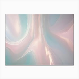 Abstract Background Featuring Flowing Lines And Swirls In Shades Of Pink, Blue, And White, Creating A Sense Of Movement And Fluidity Canvas Print