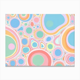 Psychedelic Circles 1 Canvas Print