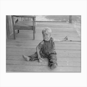 Untitled Photo, Possibly Related To Sharecropper Family On Front Porch Of Cabin, Southeast Missouri Farms By 2 Canvas Print