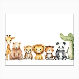 Zoo Animals Canvas Print