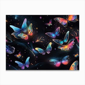 Butterflies In The Sky 7 Canvas Print