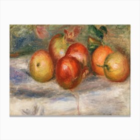 Apples, Oranges, And Lemons, Pierre Auguste Renoir Canvas Print