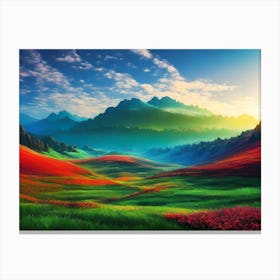 Colorful Landscape Canvas Print