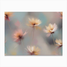 Abstract Flowers 3 Canvas Print