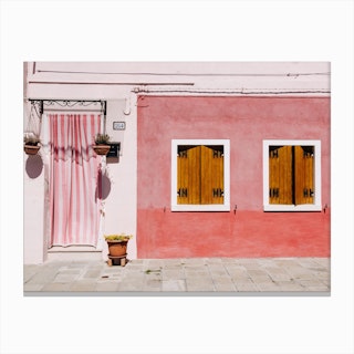 Pink Palace In Canvas Print