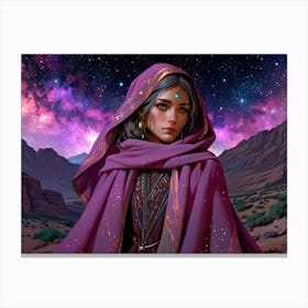 Woman In The Desert 5 Canvas Print