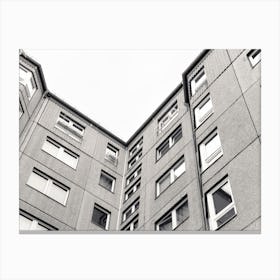 Old European Apartment Building View From Below 6 Canvas Print