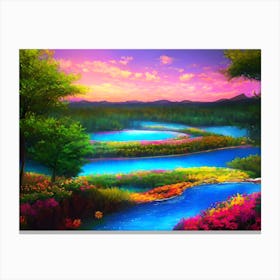 Landscape Painting 19 Canvas Print