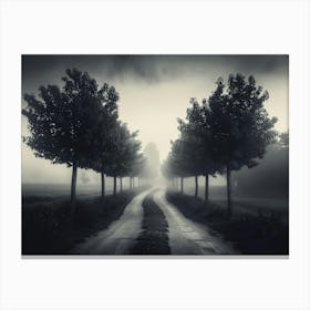 Dark Road Canvas Print