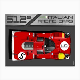 Ferrari 512S No. 5 Canvas Print