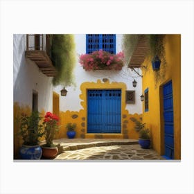 Alleyway In Morocco Canvas Print