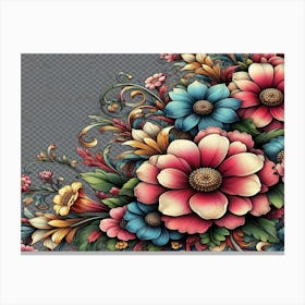 Floral Painting 1 Canvas Print