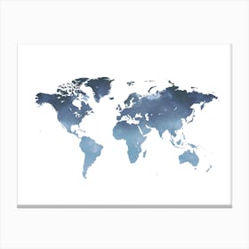 World Map No 194 Canvas Print