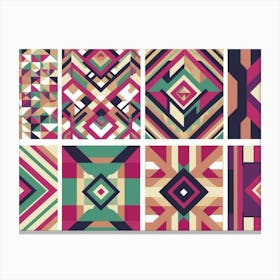 Abstract Geometric Pattern Canvas Print