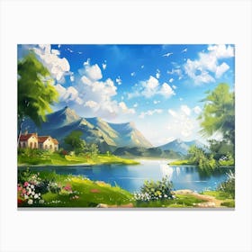 Landscape Painting 68 Canvas Print