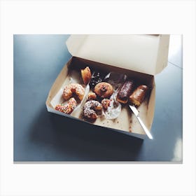 Donuts In A Box Canvas Print