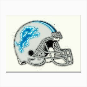 Detroit Lions Helmet Canvas Print