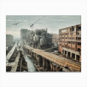 Heart In The City (V) Canvas Print