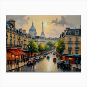 Paris Street Canvas Print