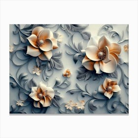 Flowers Wallpaper 5 Canvas Print