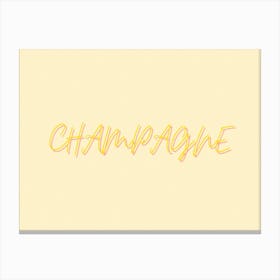 Champagne Canvas Print