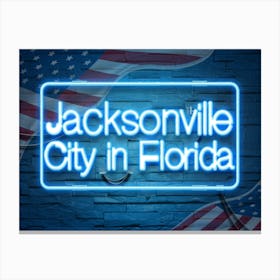 Jacksonville City In Florida Canvas Print